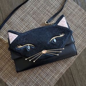 Kate Spade cat cali jazz things up cat crossbody bag clutch